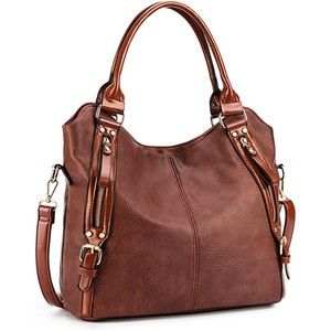 Plambag brown faux leather shoulder bag